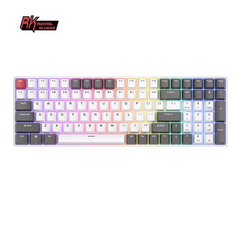 Royal Kludge Tri Mode Rgb Backlit Teclado Mec Nico Teclado Gamer Sem