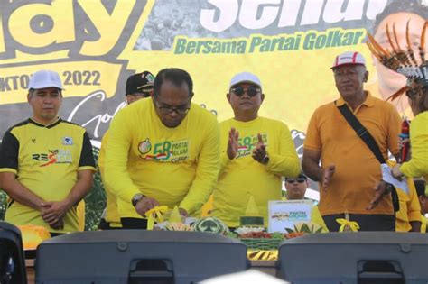 Yellow Day Jalan Sehat Partai Golkar Di Kutim Diikuti 12 Ribu Peserta