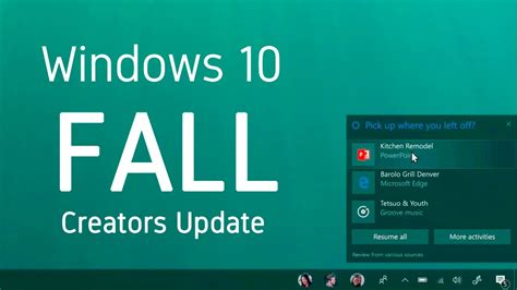 Windows Fall Creator Update Build Tenwindows