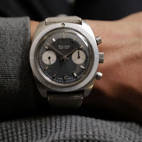 Wts 1971 Bulova Devil Diver 666 Chronograph Valjoux 7733 Ghost Bezel