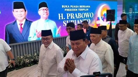 Prabowo Hadiri Bukber Bareng Pan Disambut Zulhas Dan Hatta Rajasa