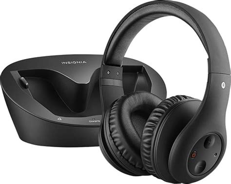 Insignia Over The Ear Wireless Headphones Black Ns Whp314 Best Buy