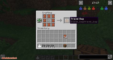 Travel Bag Mod 1.17.1/1.16.5 (Super-Duper Magical Bags) - 9Minecraft.Net