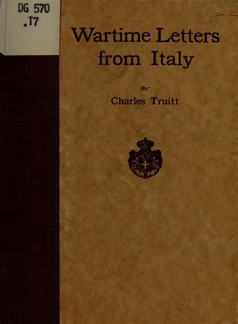 Wartime Letters From Italy Library Of Congress