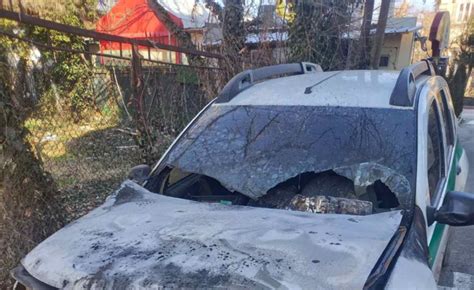 (ФОТО) Запалено возило на Шумска полиција во Охрид – Ohrid1