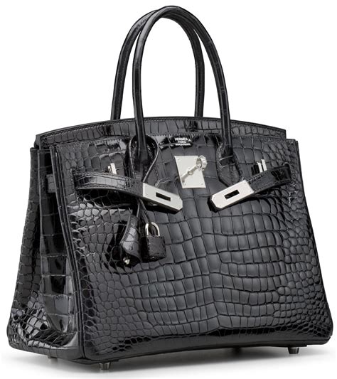 55 bilder av Hermès Birkin 30 Black Shiny Porosus Croc