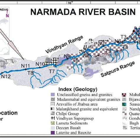 Ternary plots of major anions-silica and cations for the Narmada River ...