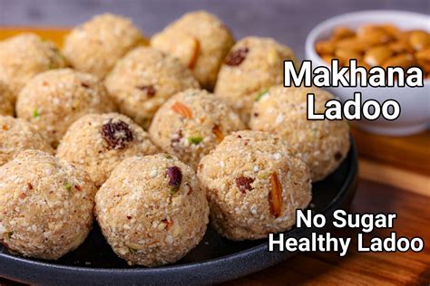 Makhana Ladoo Recipe No Sugar Makhana Falaari Dry Fruit Laddu