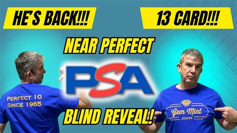 Gem Mint John Is BACK Nearly Perfect 13 Card PSA Blind Reveal YouTube