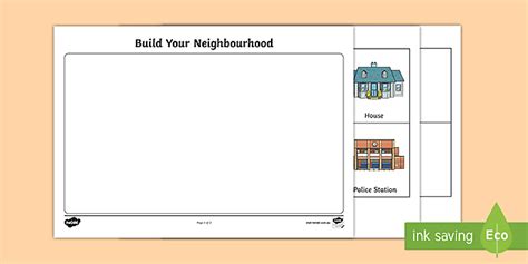 Build Your Neighbourhood Worksheet Lehrer Gemacht Twinkl