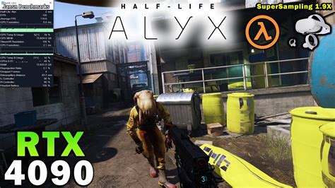 Half Life Alyx Rtx 4090 R9 7950x Ultra Graphics Oculus Quest 2 120hz Supersampling 1