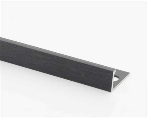 Vroma Brushed Black Straight Edge L Shape M Heavy Duty Aluminium