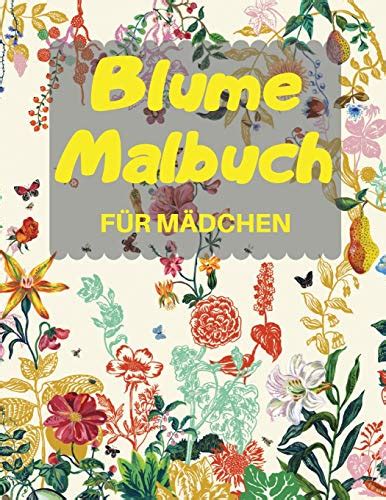 Blume Malbuch FÜr MÄdchen Schöne Einfache Große Designs Einseitige 85