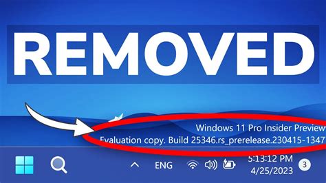 How To Remove The Windows Build Watermark From Desktop Youtube