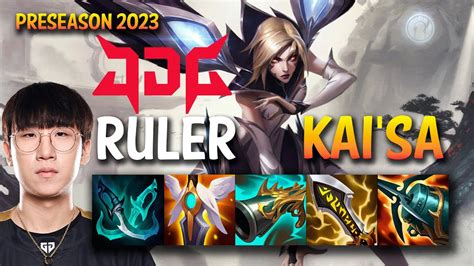 JDG Ruler KAI SA Vs SAMIRA ADC KR Ranked YouTube