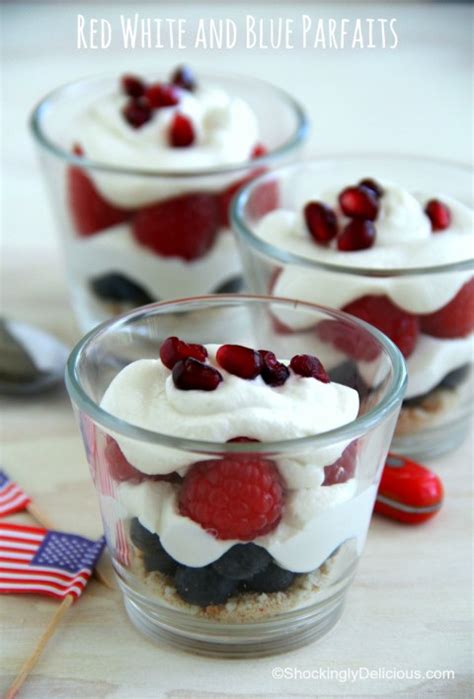 No Bake Red White And Blue Parfaits Patriotic Parfaits With Berries