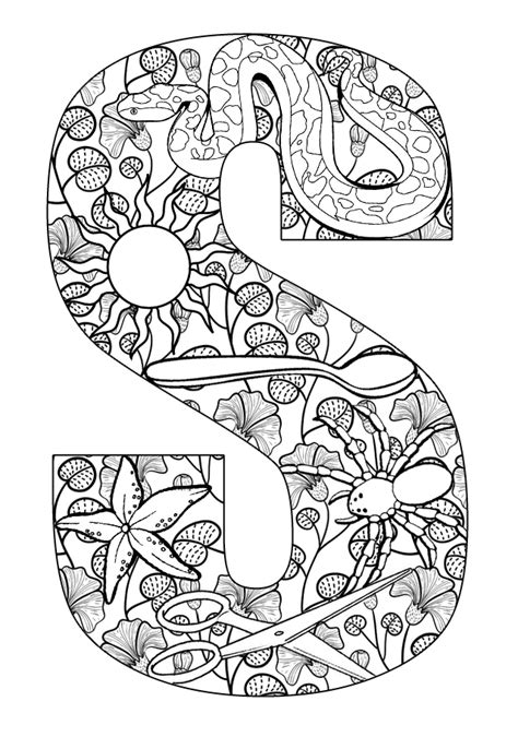 Letter S Coloring Page Coloring Home