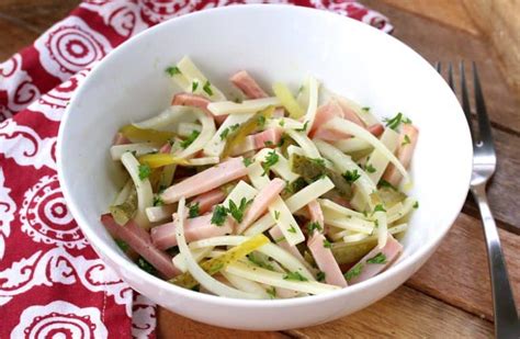 Wurstsalat (Swiss/German Sausage Salad) - The Daring Gourmet