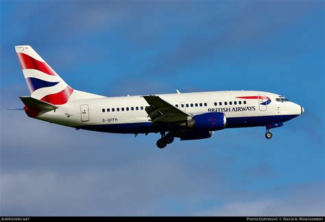 Aircraft Photo of G-GFFH | Boeing 737-5H6 | British Airways ...