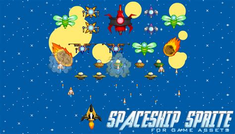 Spaceship 1 Sprites Gamedev Market