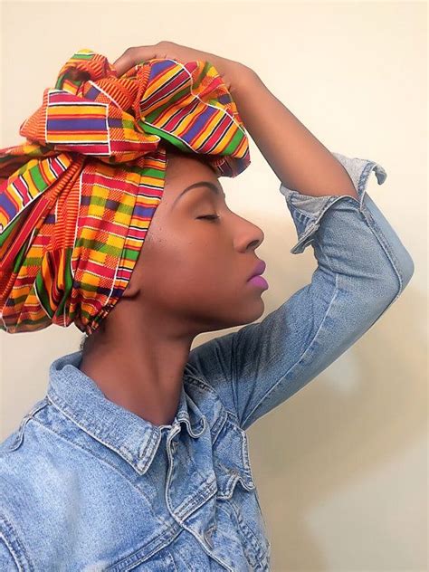 Kente Cloth African Headwrap Ankara Turban Kente African Head Wrap