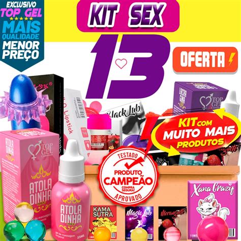 Kit Sex Shop Produtos Eróticos Sexy topgel shop feminino masculino casal brinquedos e gel