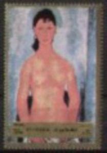 Stamp Standing Nude By Amedeo Modigliani 1884 1920 Fujairah