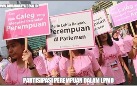 Partisipasi Perempuan Dalam Lpmd Mendorong Keterlibatan Perempuan Di Pemerintahan Desa Desa