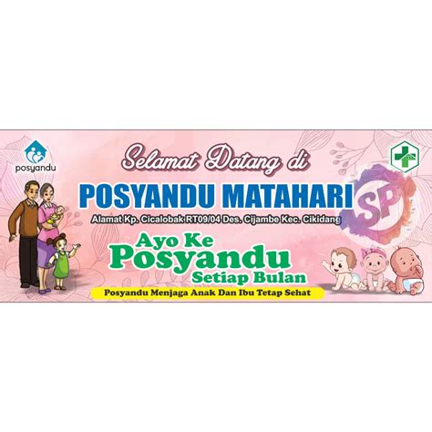 Jual Banner Spanduk Selamat Datang Di Posyandu Custom Shopee Indonesia