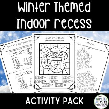 Indoor Recess Activities for Winter by Thrilled to Be Teaching | TpT