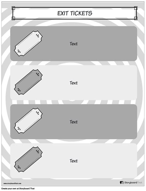 Customize Free Printable Exit Ticket Templates Easily