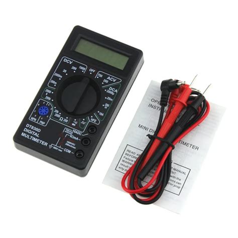 Dt D Mini Pocket Digital Multimeter Counts Ac Dc Volt Ohm