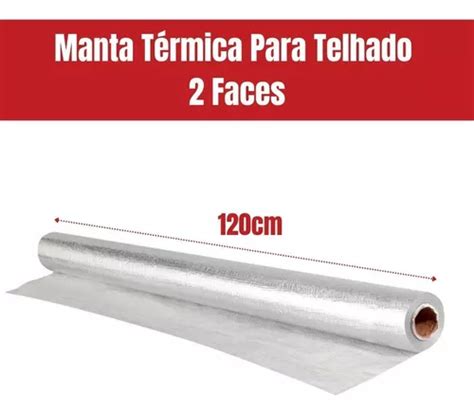 Manta Térmica Para Telhado Dupla Face 10m² Impermeável