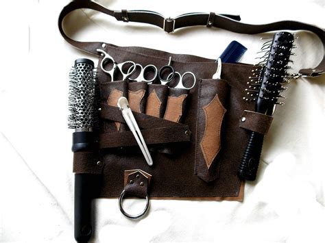 Free Shippinggift Leather Scissor Holster Leather Barber Apron Barber