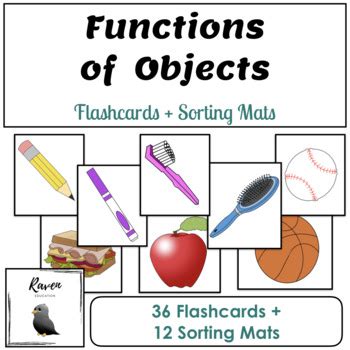 Object Functions Flash Cards Teaching Resources TPT