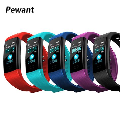 New Pewant Y Smart Band Watch Color Screen Wristband Heart Rate