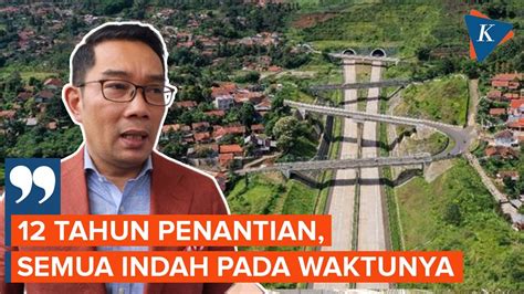 Ridwan Kamil Bangga Tol Cisumdawu Diresmikan Di Era Jokowi Setelah