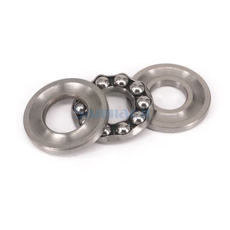 Id 10mm To 30mm Axial Ball Thrust Bearing Set2 Steel Races 1 Cage