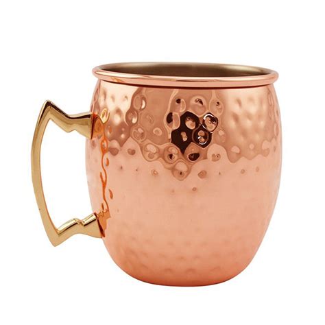 New Stainless Steel Copper Plated Moscow Mule Mug 18oz Cocktails Iced