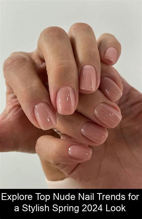 44 Inspired Nude Nail Designs For A Chic Look Bridesmaids Nails Nude Nail Designs Nude Nails