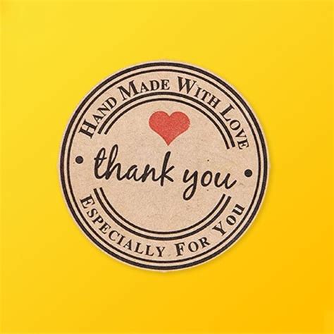 Custom Thank You Stickers | Silver Edge Packaging