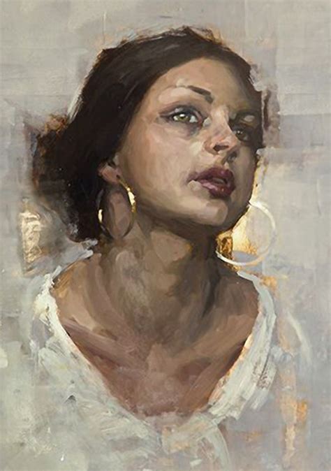 Portrait Study Jeremy Mann B Oil On Panel