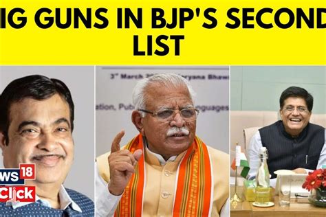 BJP Releases Second List Of Candidates For Lok Sabha Elections News18