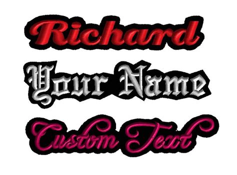 Custom Patches for Jackets Custom Embroidered Large Back Patch or Small ...