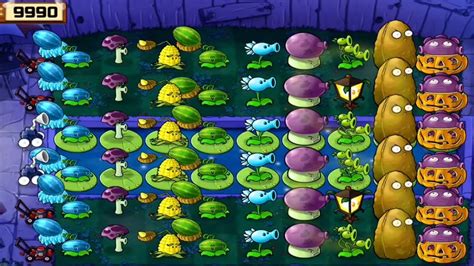 Plants Vs Zombies Survival Fog Flags Completed Plants Vs