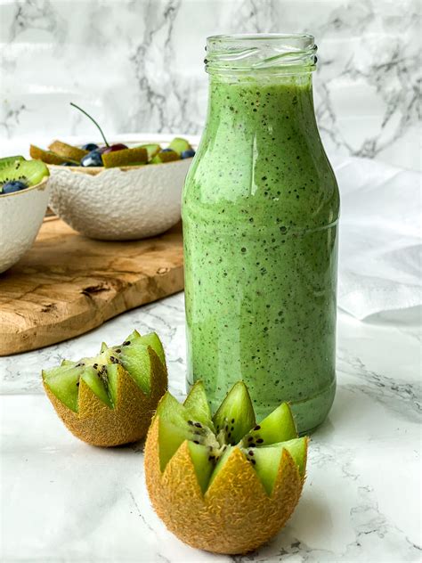 Kiwi Smoothie Met Spinazie En Maanzaad CookingQueens