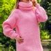 Pull En Laine Mohair Rose Par SuperTanya Etsy France