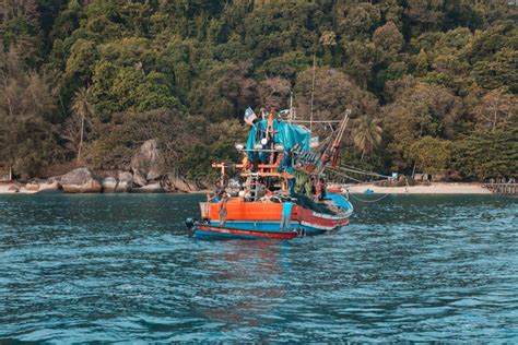 Fishing Boats On South China Sea Of Perhentian Islands Malaysia