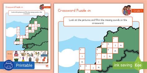 Grade 1 Phonics Crossword Puzzle In Teacher Made Twinkl