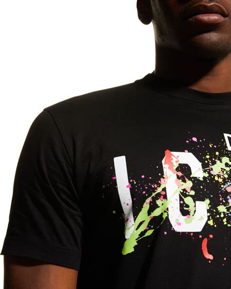 Dsquared2 Mens Icon Splatter Cool T Shirt Neiman Marcus